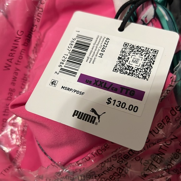 NWT Puma x PTC Anorak Golf Jacket Size XXL Pink - Picture 6 of 8